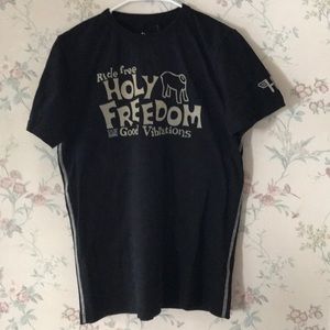 Vintage Ride Free Holy Freedom Good Vibrations Tee
